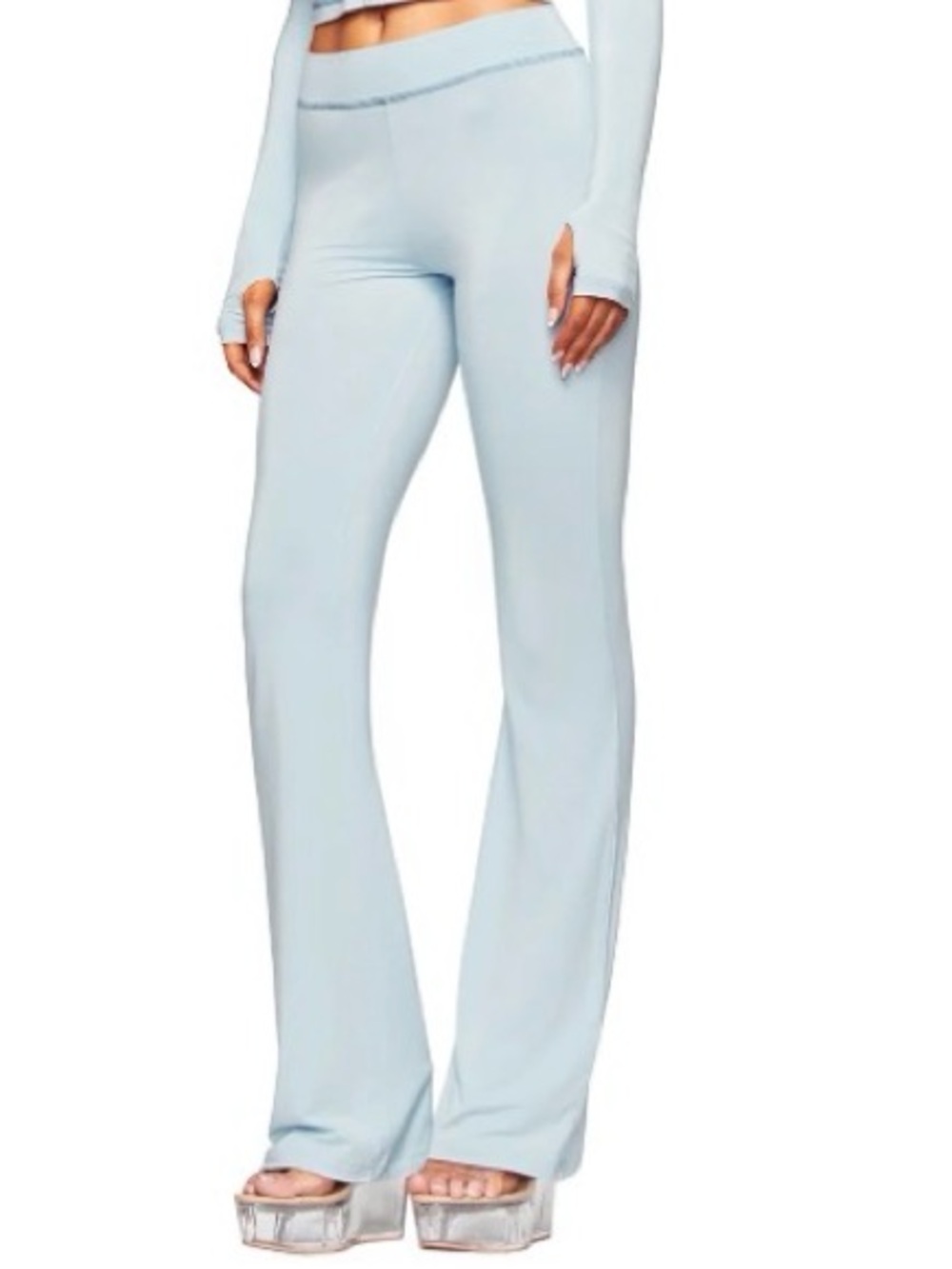 NWT I.AM.GIA Women’s Light Blue Flare Lounge Pants